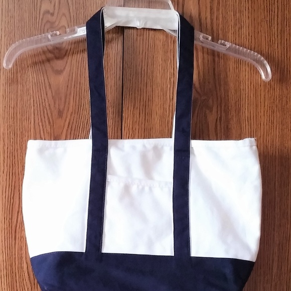 Handbags - Blue & White Tote/Purse